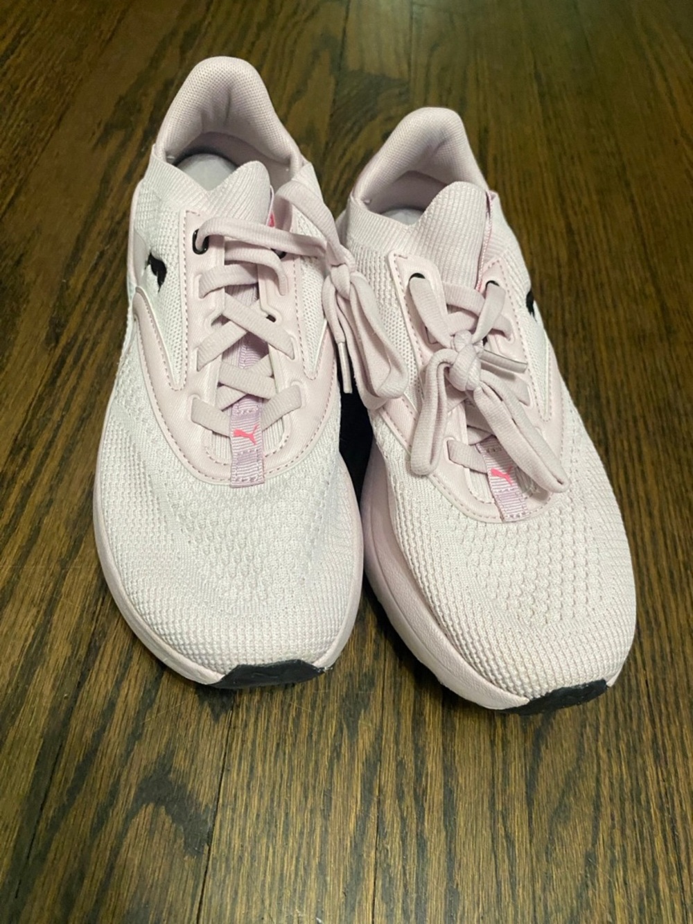 Puma Women's Light Pink Mesh Lace-Up Sneakers - Picture 7 of 16